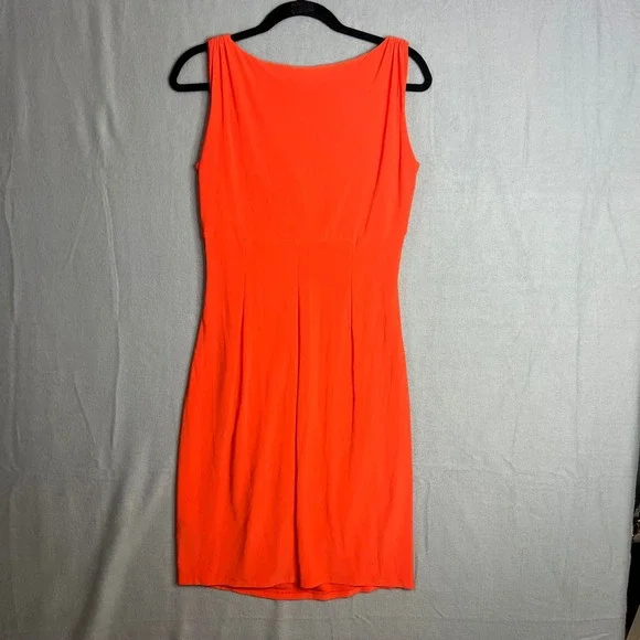 Lauren Ralph Lauren Dress Size 8 Surplice Ruched Sleeveless Sheath V-Neck - Picture 7 of 7